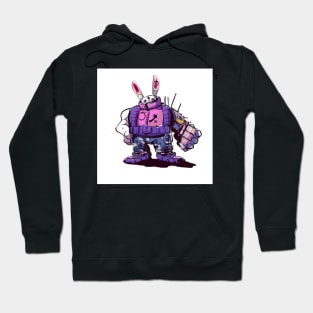 Metal rabbit robotic Hoodie